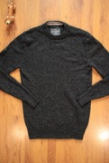 Sweter Superdry r. S ciemny wełniany dł. rękaw unisex