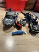Playmobil łódź policyjna z amfibią i helikopterem 9043