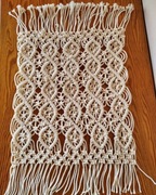 Bieżnik makrama ręcznie wyplatany boho styl krótki