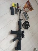 Broń sportowa,  replika ASG, jak nowa wraz z lunetą 