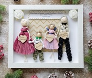 Ramka makrama , dzień babci i dziadka , 