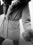 kurtka damska parka z kapturem 079 rozmiar L