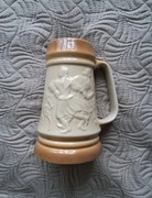Vintage duzy kufel wazon ceramika PRL porcelit Tułowice taniec kolekcjoners