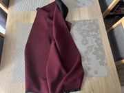 Szal Lavard czarno-bordowy elegancki uniseks