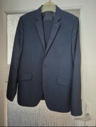 Granatowy garnitur męski Aljeka Group