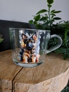 Szklanka kubek Handmade 400ml Owczarek Niemiecki