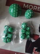 Zielony zestaw 15 kości kostek RPG
