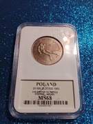 20000 ZŁ XVII ZIMOWE IGRZYSKA OLIMPIJSKIE 1994 MS68 GCN 