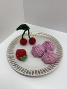 Beza szydełkowa,zabawa w sklep, kawiarnię,jedzenie na przyjęcie dla lalek