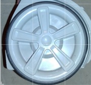 Odkurzacz ZELMER ZVC3502N Antek 899W, 2 tylne koła z gumową obręczą obudowy