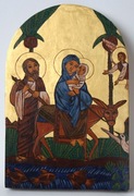 ŚWIĘTA RODZINA ikona pisana na desce