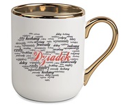 Złoty kubek „Babcia” – idealny prezent na Dzień Dziadka urodziny / imieniny