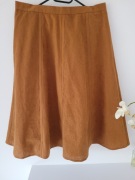 Spódnica midi Vintage Style kolor rudo-brązowy rozmiar M 