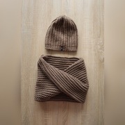 Zimowy komplet czapka i komin