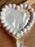 Podstawka serce gips wzór 2