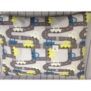 Poszewka bawełniana na poduszkę 50 x 60 - zakręcone ulice kolorowe auta 