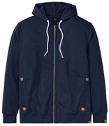 Bluza rozpinana z kapturem z detalami z imitacji skóry XXL/3XL BONPRIX