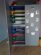 Szafa na leżaki łóżeczka do przedszkola żłobka