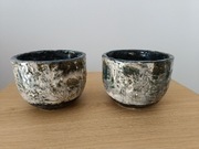 2 szt doniczki na sukulenty, oslonki ceramiczne Handmade.
