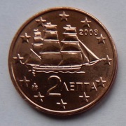 GRECJA  2008 2 CENTY UNC !!!!!!!!!!
