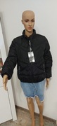 Kurtka czarna z kieszeniami na zamek, rozm.L