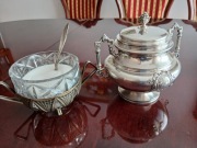 Srebrna cukiernica antyk Flamand&Fils 406 g