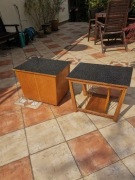 Zestaw 2 mebli barek i gazetnik lata 60te Wrocławska fabryka mebli 