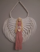 Aniołek makrama ze skrzydełkami 