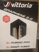 Opony vittoria rubino pro graphene 2.0 700x25 plus dętki kpl nowe