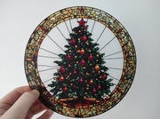 Nowy witraż witrażyk dekoracja okienna  Święta Bożego Narodzenia 