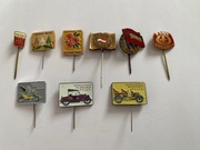 Odznaki, wpinki PRL np. FIAT, TPPR , turystyczne.