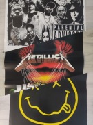 3 duże plakaty Nirwana, Metallica, Bogowie rapu 61x90cm