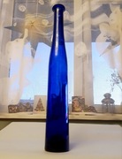 Butelka szklana niebieska dekoracyjna , dobra jako wazon 37cm Ikea