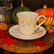 Porcelana Wedgwood filiżanka i spodek April Flowers niezapominajki