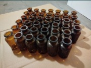 Słoiczki szklane brązowe PRL,   na wesela 