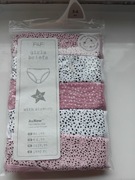 nowe F&F kids 5pak matki dziewczęce 5-6 lat bawełna+elastan cętki róż białe