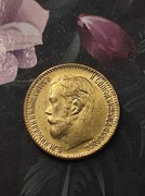 5 Rubli 1911 carska Rosja ruska stara ciekawa moneta wykopki po zbieraczu