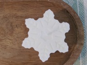 ŚWIECA SOJOWA ŚNIEŻYNKA święta handmade 