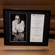 Ennio Morricone - autograf kompozytora