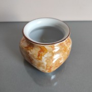 Cukiernica porcelanowa Karolina – PRL, marmurkowa