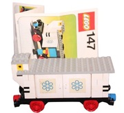 Lego CITY TOWN TRAIN 147 Refrigerated Car with Forklift ZESTAW