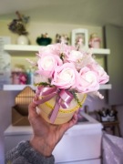 Flowerbox kwiaty mydlane na prezent upominek