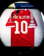 (S) Mac Allister 10 Liverpool 2025/2026 Nowa Czerwona T-shirt Liga Mistrzów