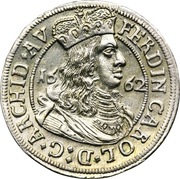 Austria Ferdynand Karol 3 krajcary 1662 r