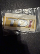 Znaczek Emblemat TDI na klapę bagażnika VW Audi Skoda