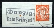 WMG, stempel propagandowy DANZIG 06.08.1935 r. znaczek WMG Mi 193