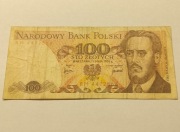 Banknot 100 zł 1976 r Seria BM