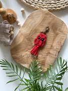 Brelok do kluczy sowa czerwona 