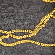 Złoty łańcuszek na paznokcie 20cm - wybór, ozdoby na paznokcie 3d