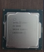 Procesor CPU Intel Core i5-8600 4x 3.1 - 4.3 GHz DDR4 LGA 1151 + CHLODZENIE